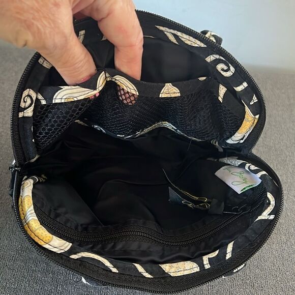 Vera Bradley Yellow Bird Large Travel Cosmetic Bag - Picture 3 of 3